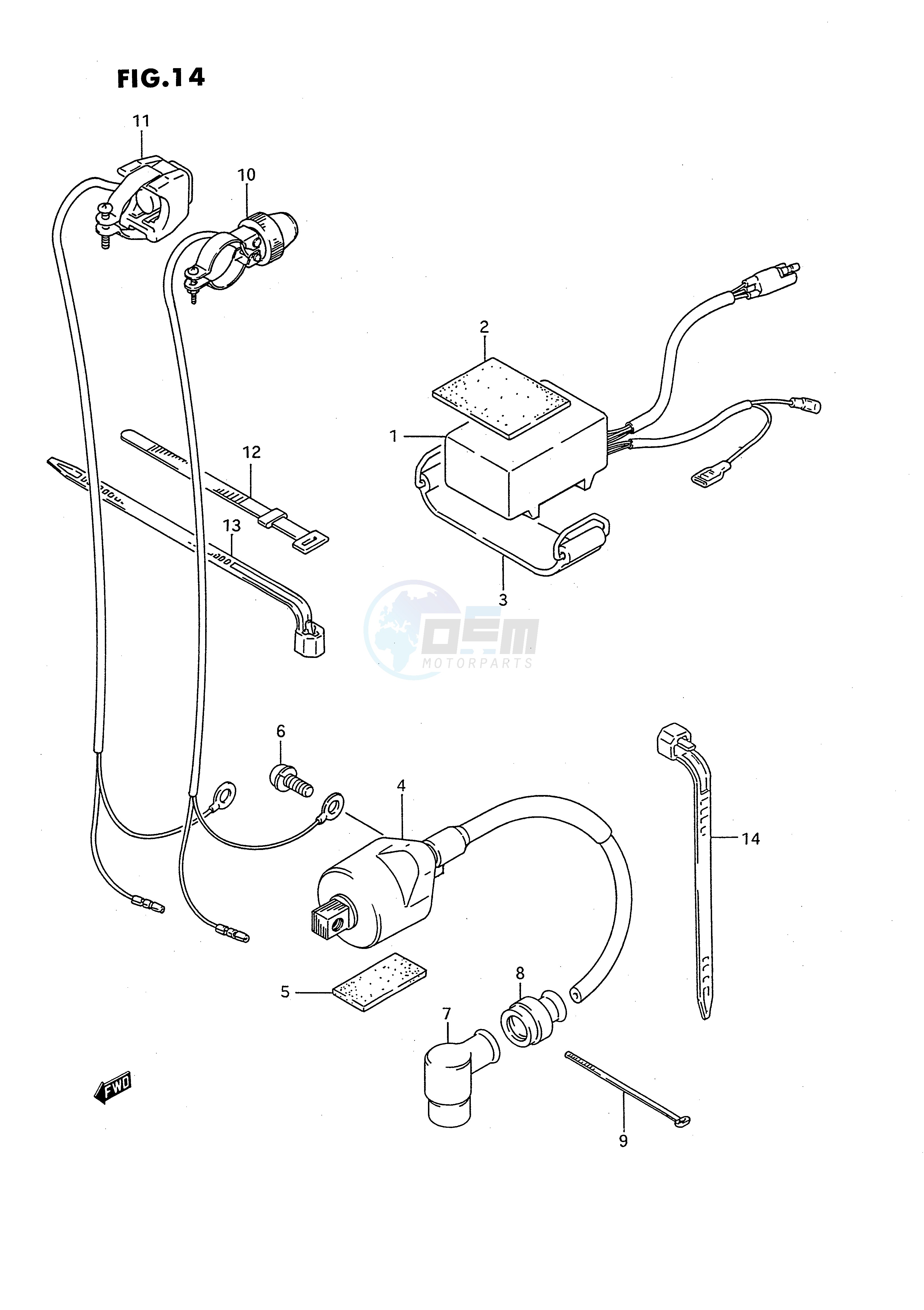 CDI UNIT - IGNITION COIL blueprint