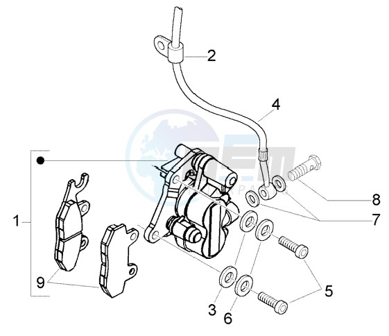 Disc brake caliper blueprint