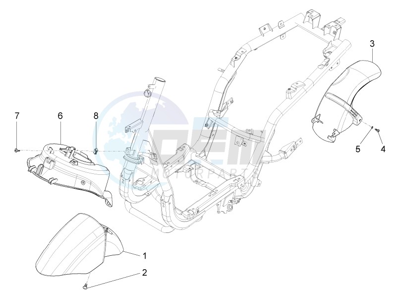 Wheel housing - Mudguard blueprint