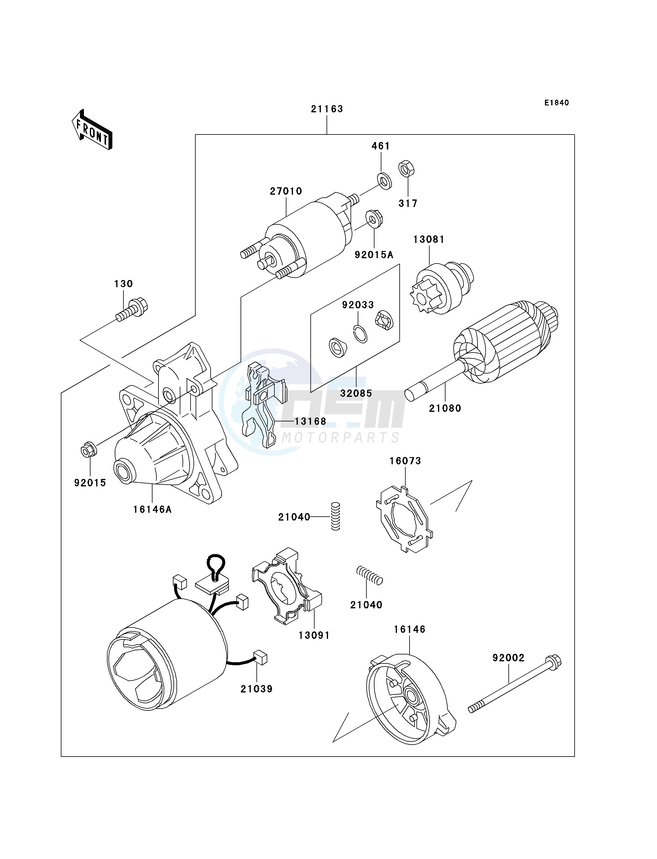 STARTER MOTOR blueprint