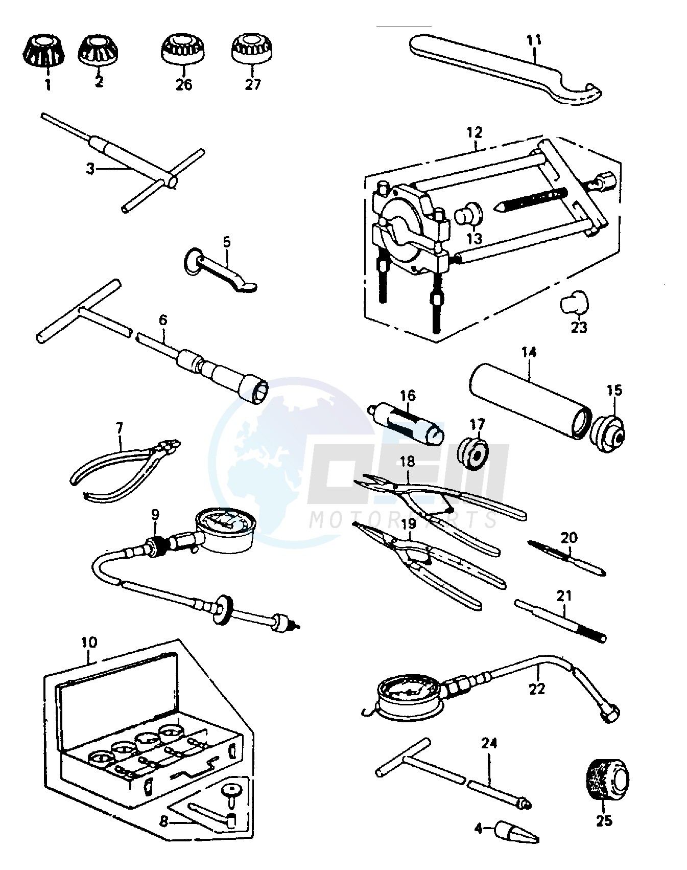 SPECIAL SERVICE TOOLS "A" -- 80 B1- - image