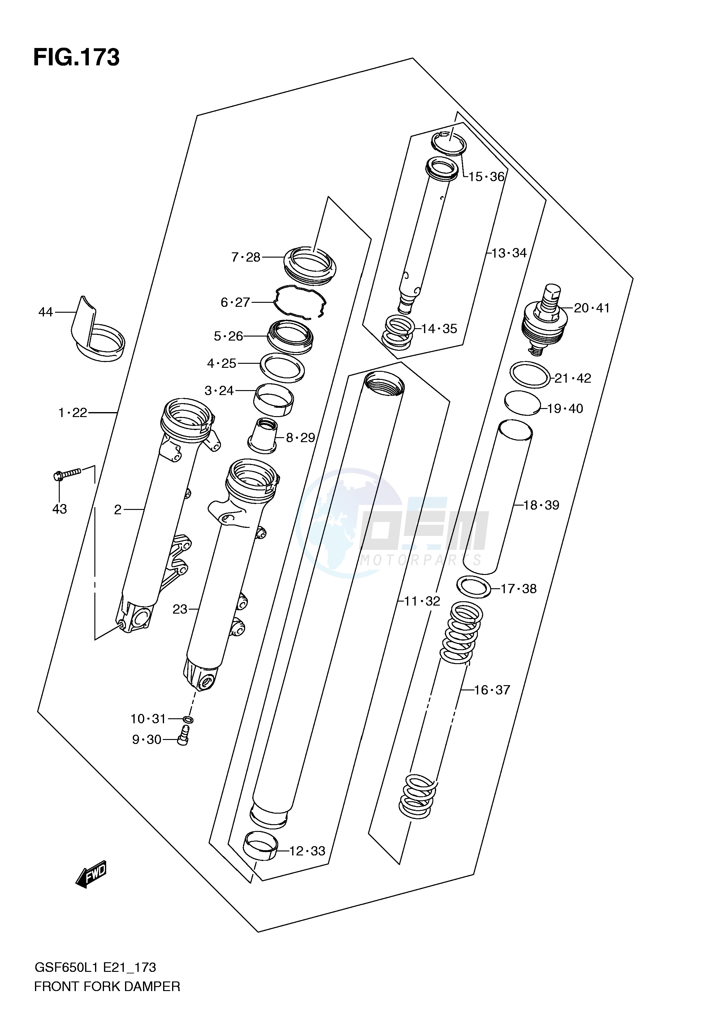 FRONT FORK DAMPER (GSF650SUL1 E21) image