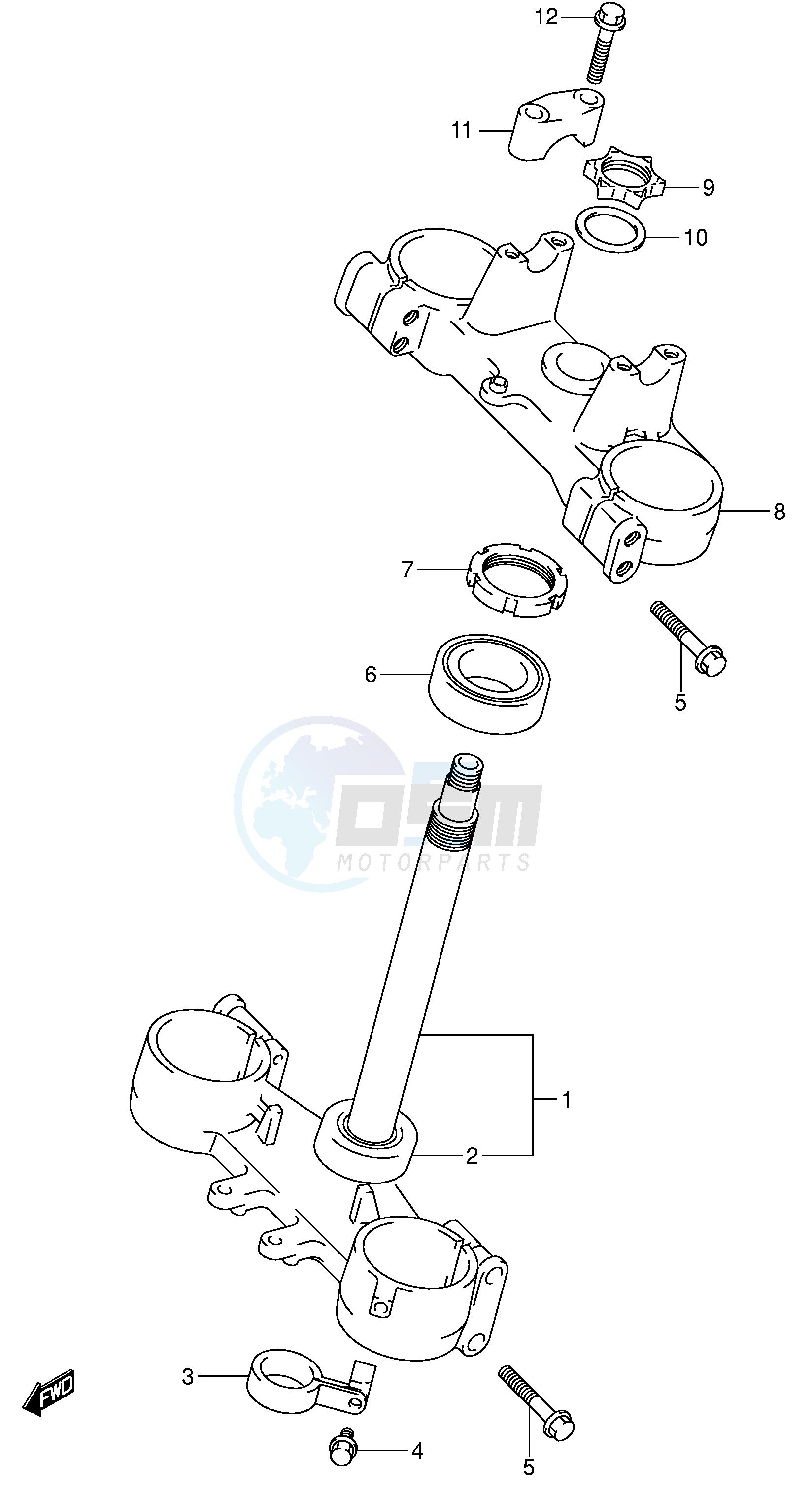 STEERING STEM (MODEL K4) image