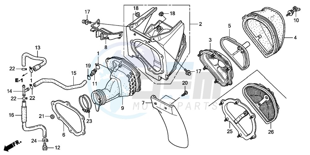 AIR CLEANER (CRF450R3,4) image