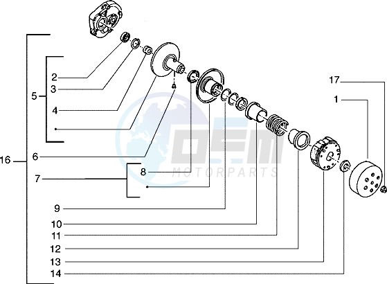 Driven pulley image