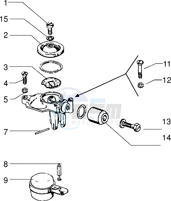 Carburettor upper blueprint