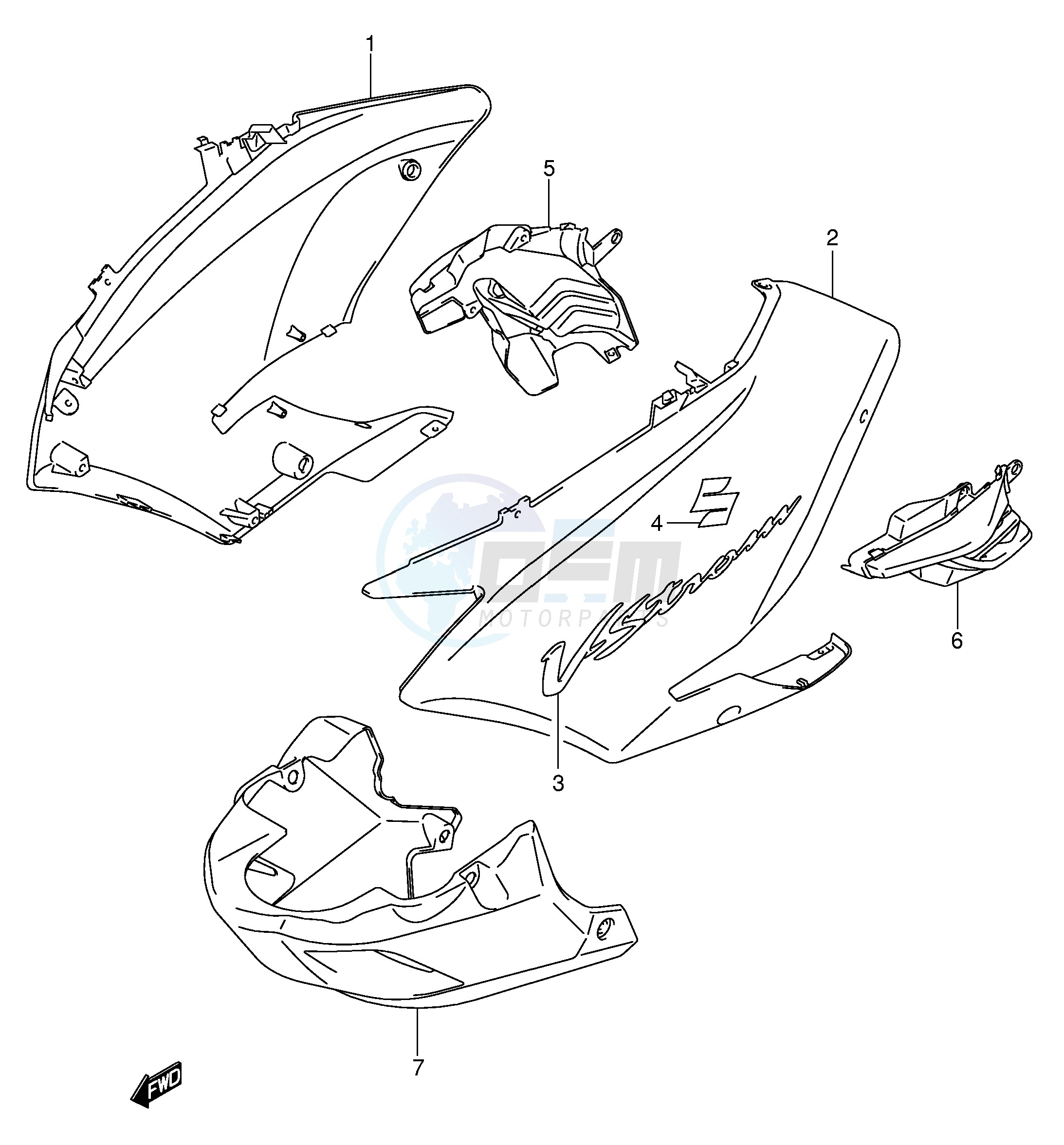 SIDE COWLING (MODEL K4 K5) image