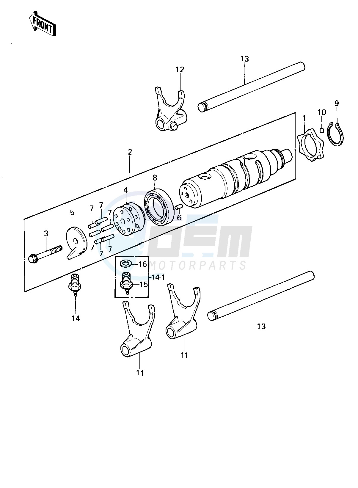 GEAR CHANGE DRUM & FORKS image