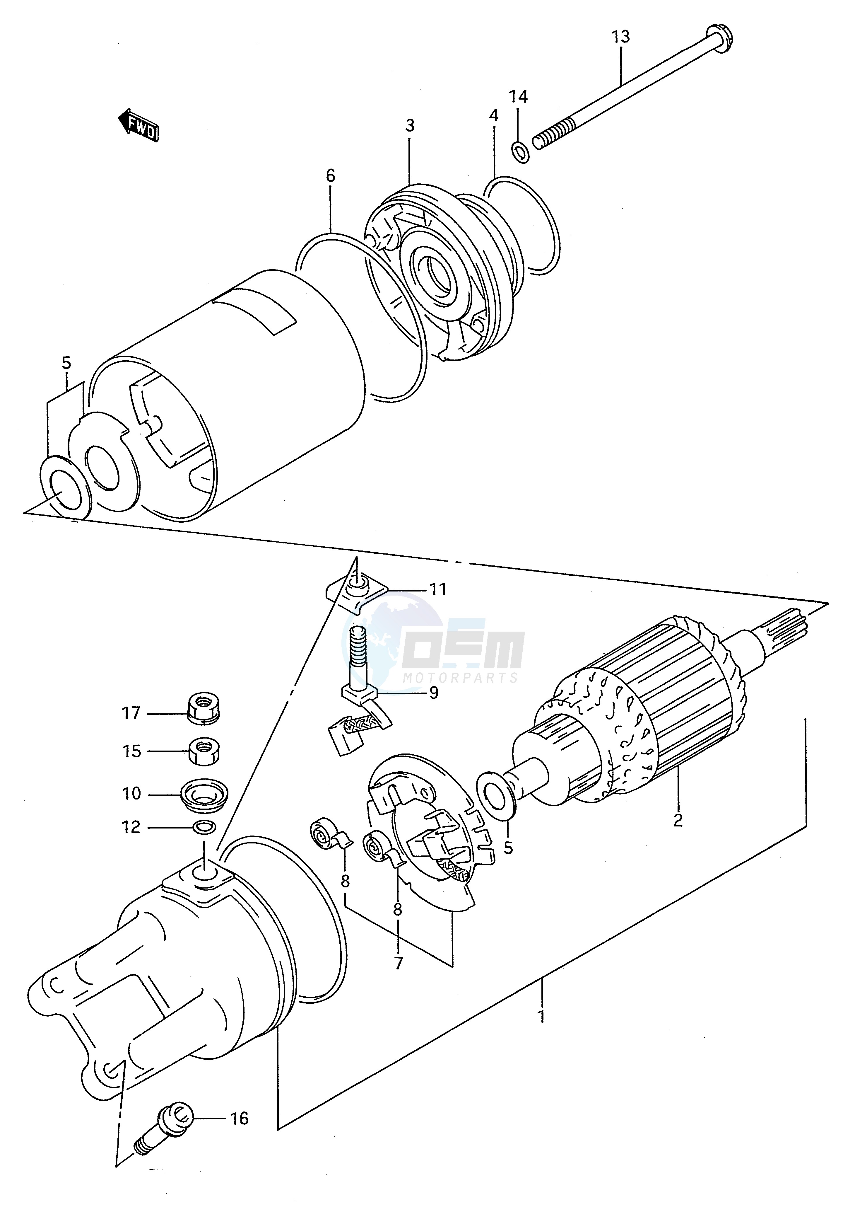 STARTING MOTOR (MODEL N P) image