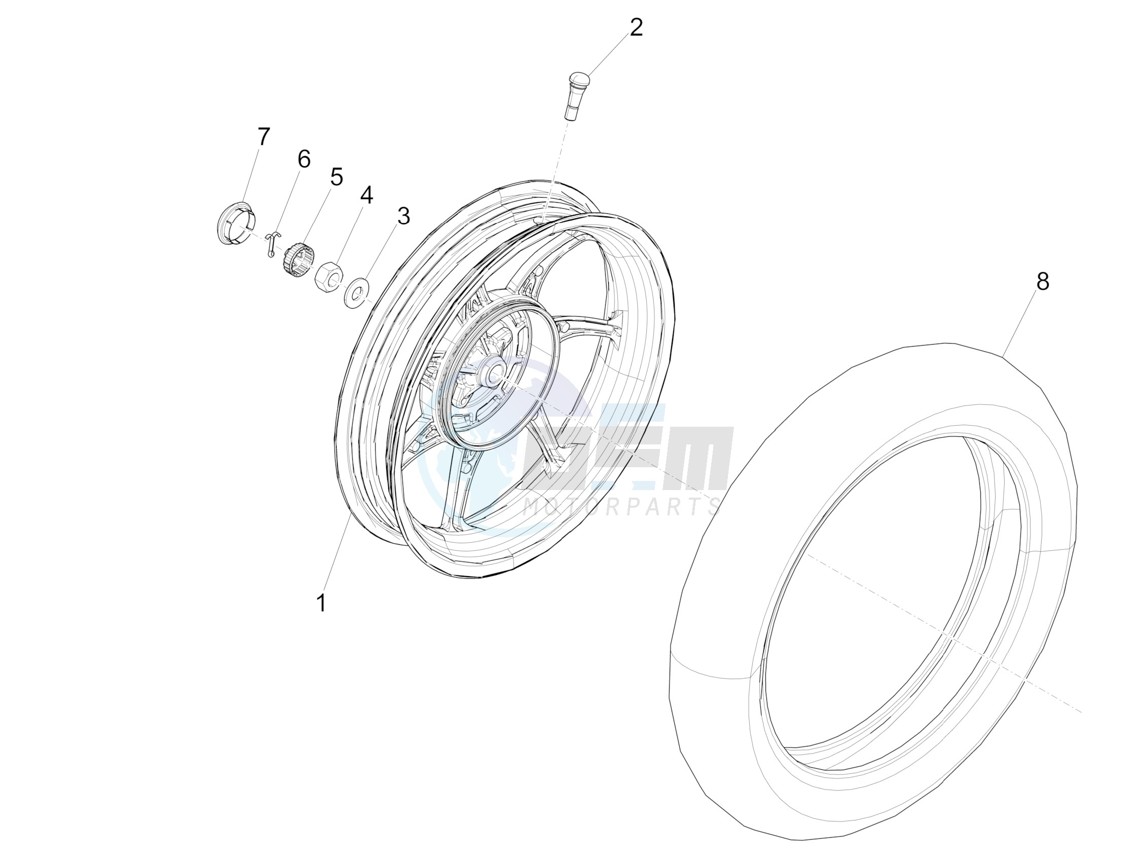 Rear wheel image