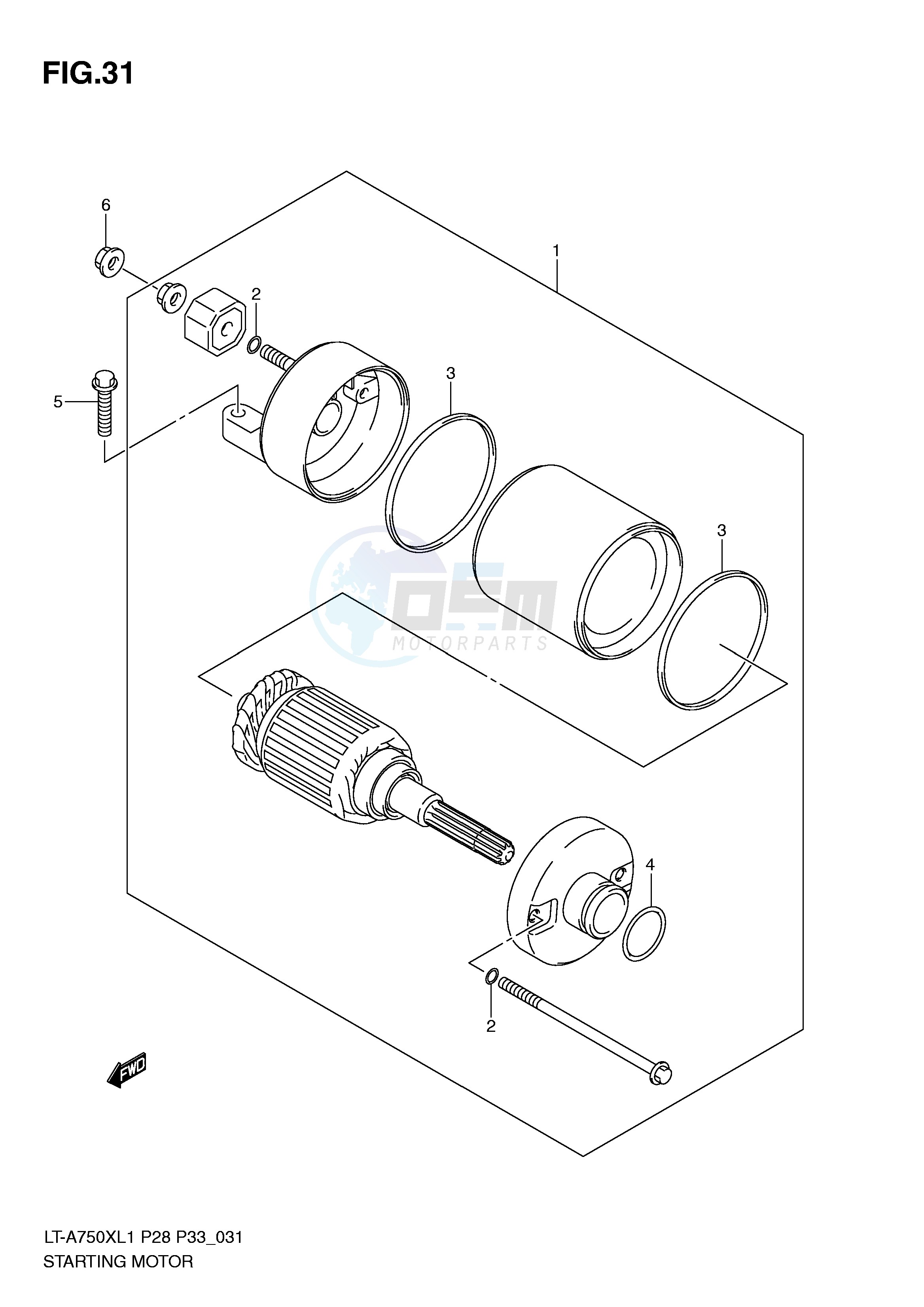 STARTING MOTOR image