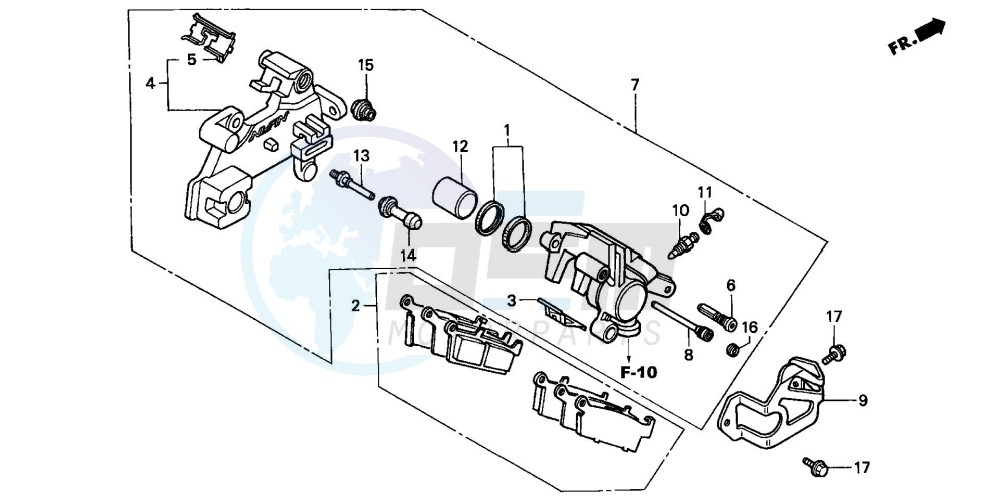 REAR BRAKE CALIPER image