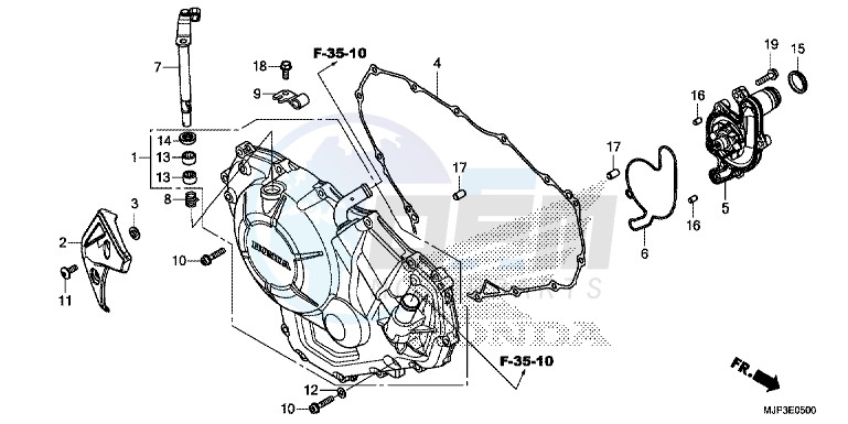 RIGHT CRANKCASE COVER (CRF1000/CRF1000A) image