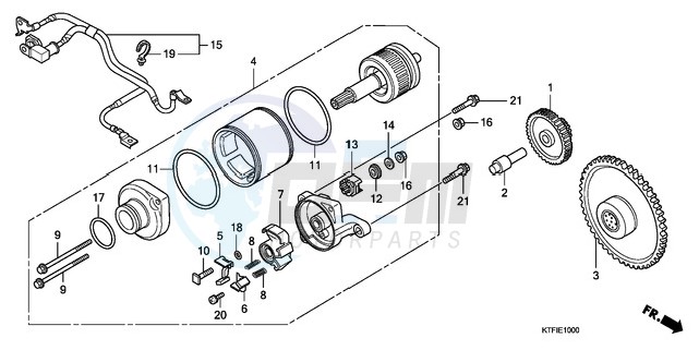 STARTING MOTOR image