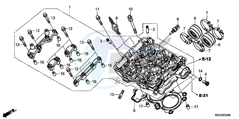 CYLINDER HEAD blueprint