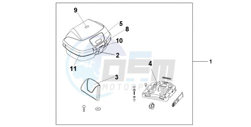 45L TOPBOX PEARL COOL WHITE image