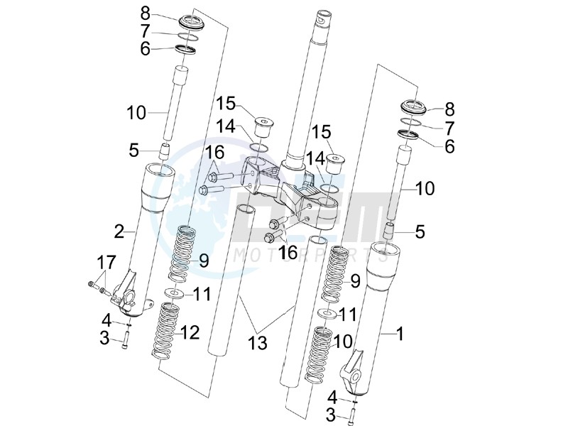 Fork components (Kayaba) blueprint