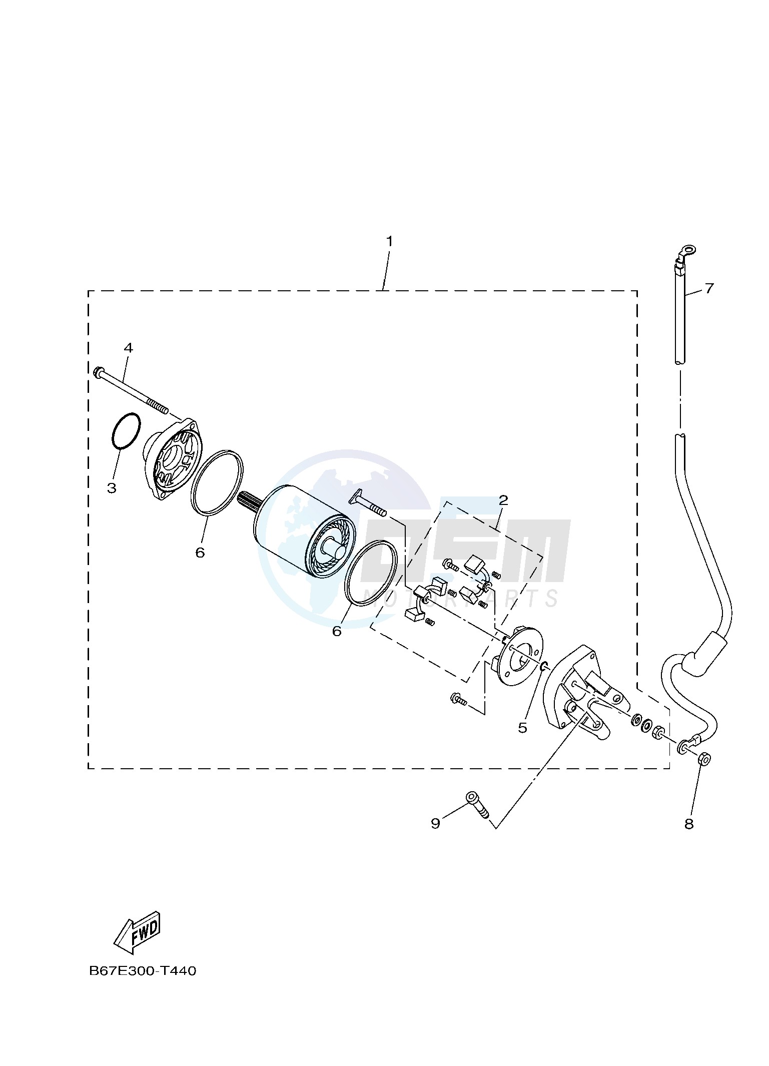 STARTING MOTOR image