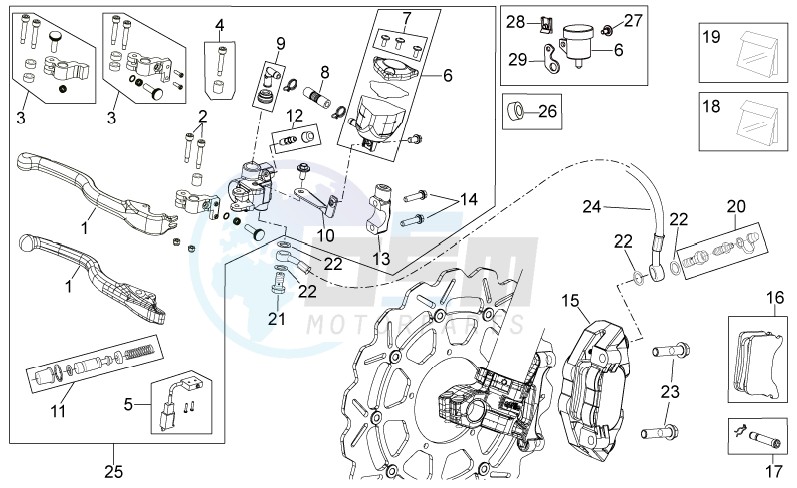 Front brake system II blueprint