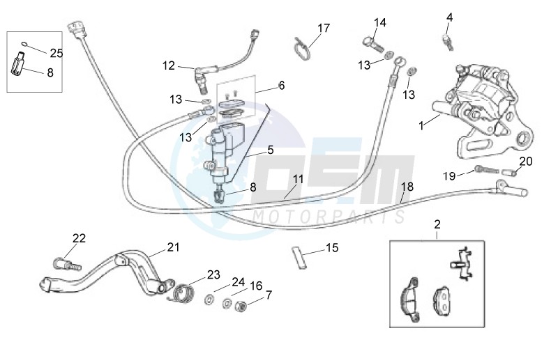 Rear brake caliper image