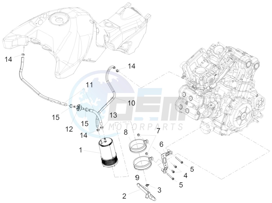 Fuel vapour recover system image