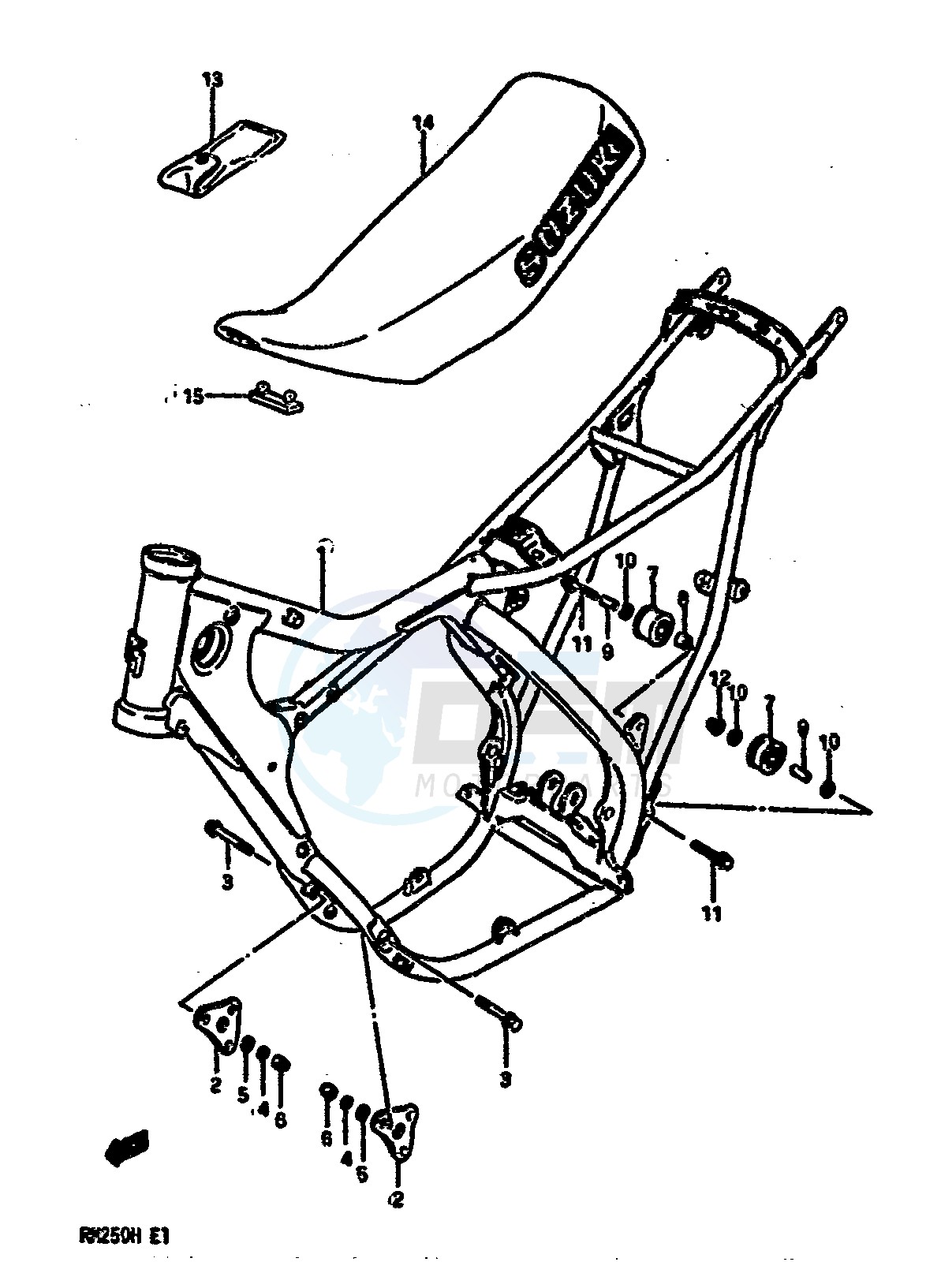 FRAME-SEAT (MODEL G) blueprint