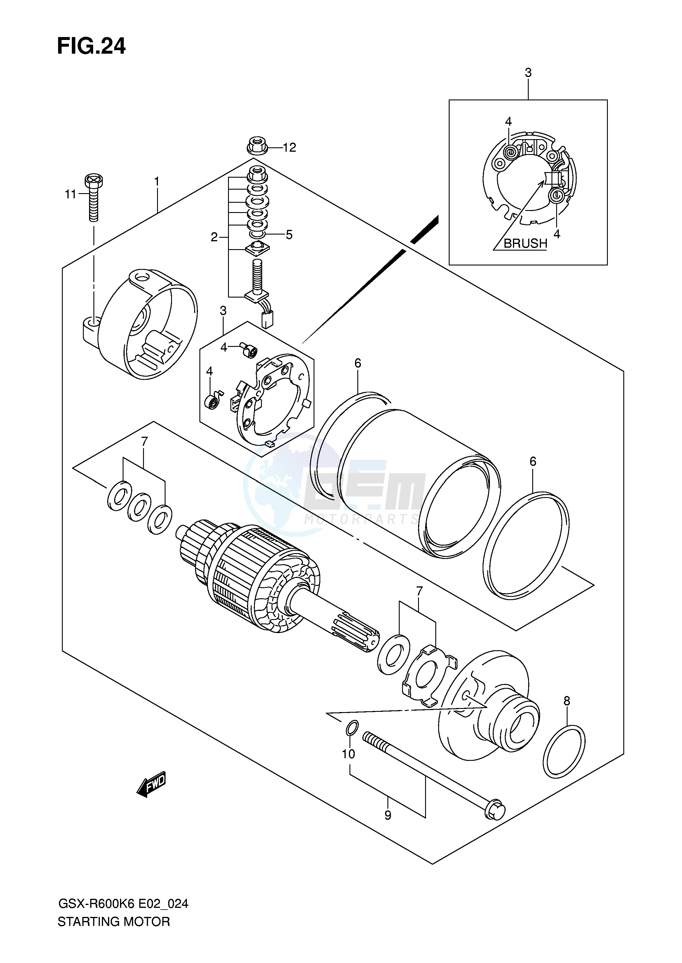 STARTING MOTOR image