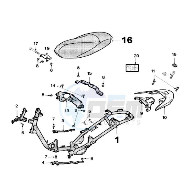 FRAME AND SADDLE image