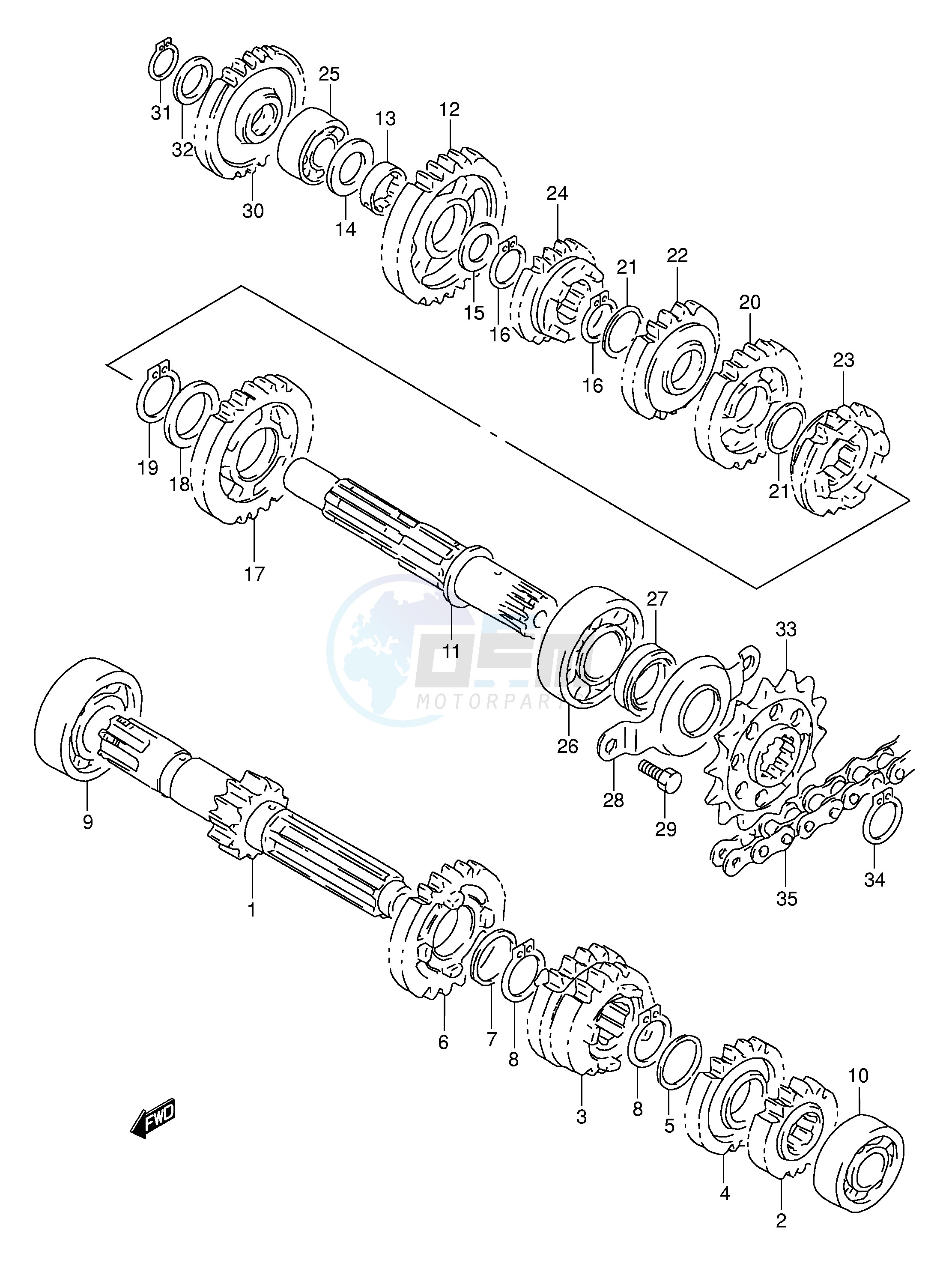 TRANSMISSION (~E.NO.106032) image