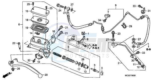 CLUTCH MASTER CYLINDER image