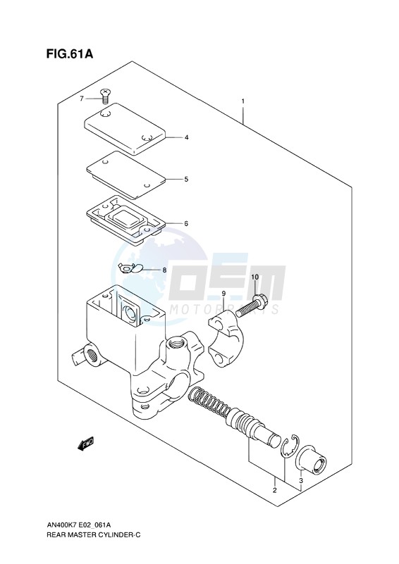 REAR MASTER CYLINDER image