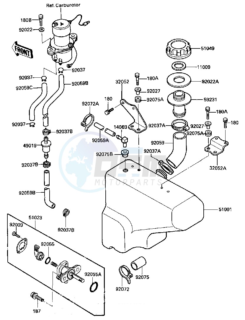 FUEL TANK -- 84-85 C2_C3- - image