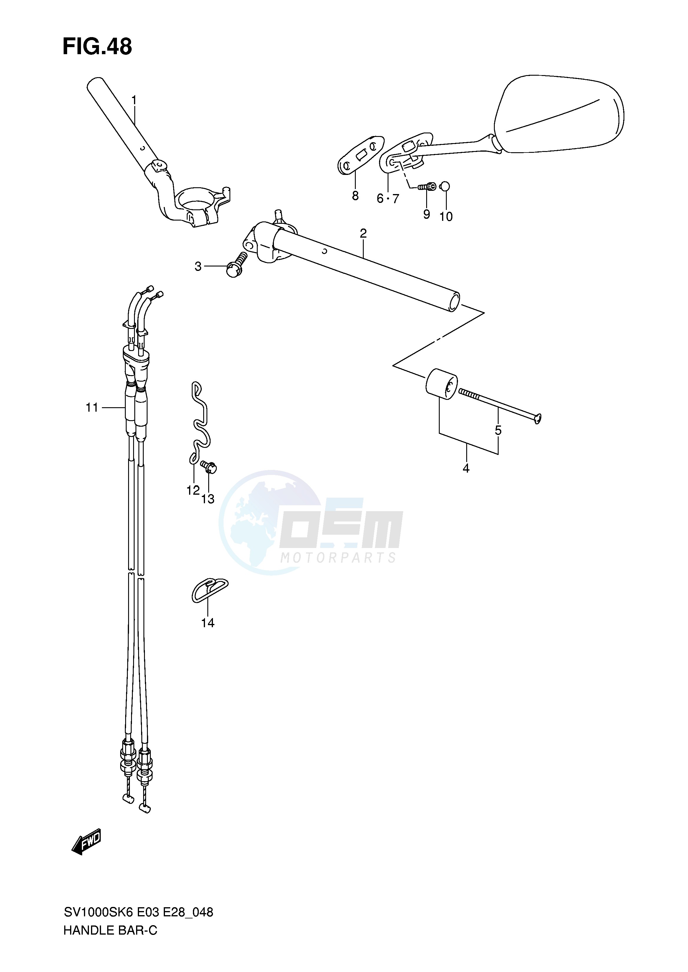 HANDLEBAR (SV1000S) image