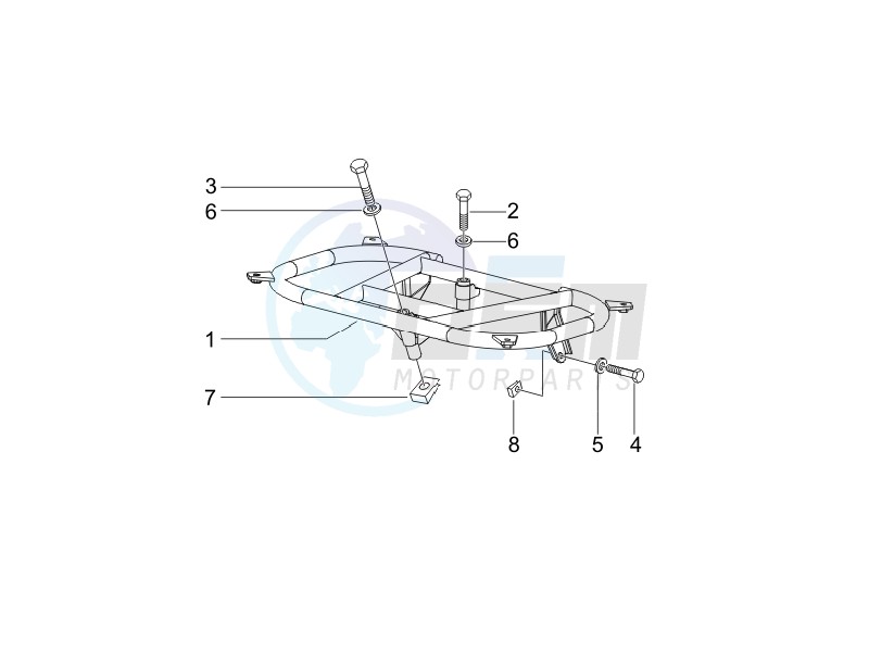 Rear luggage rack blueprint