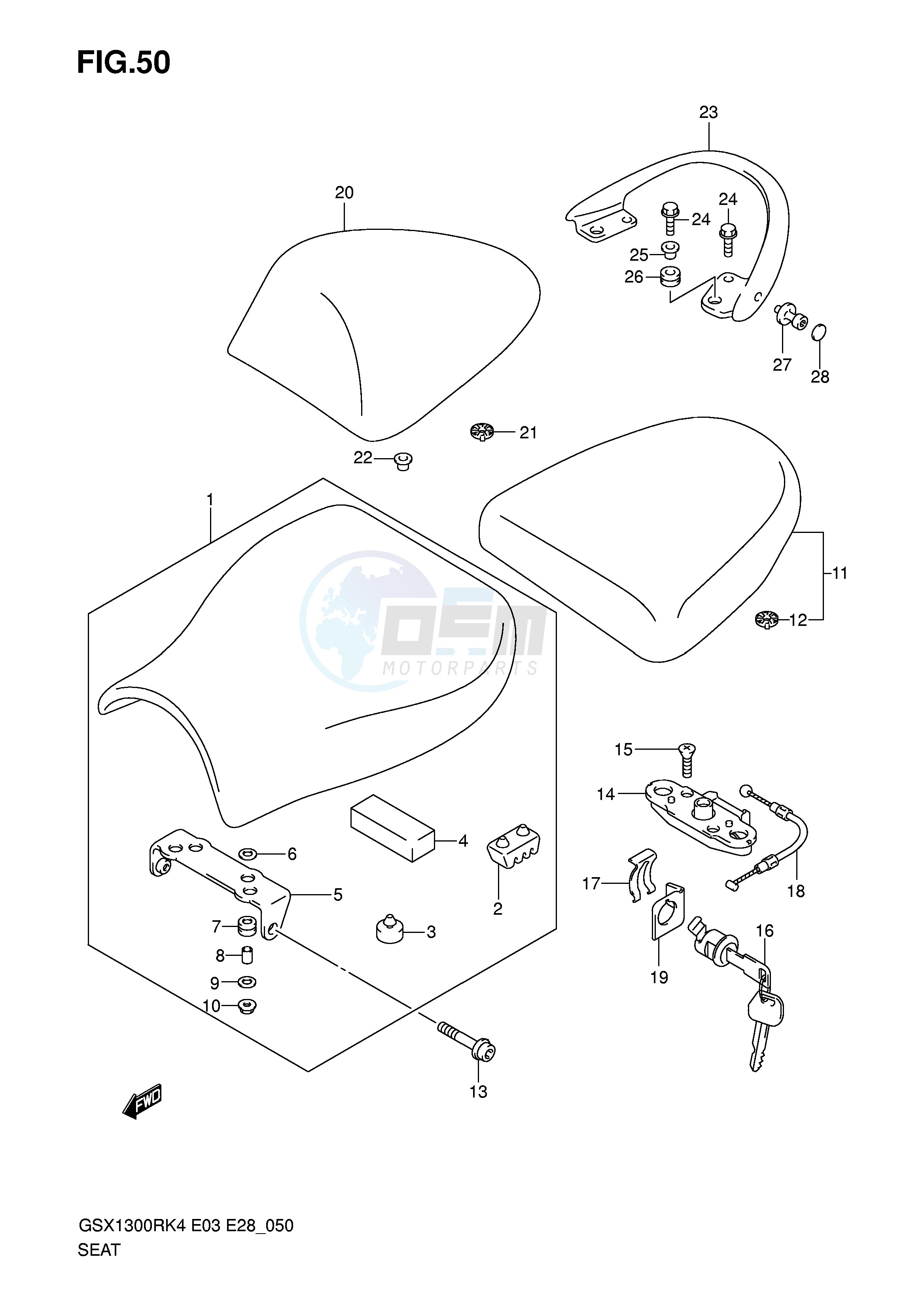 SEAT (MODEL K4) blueprint