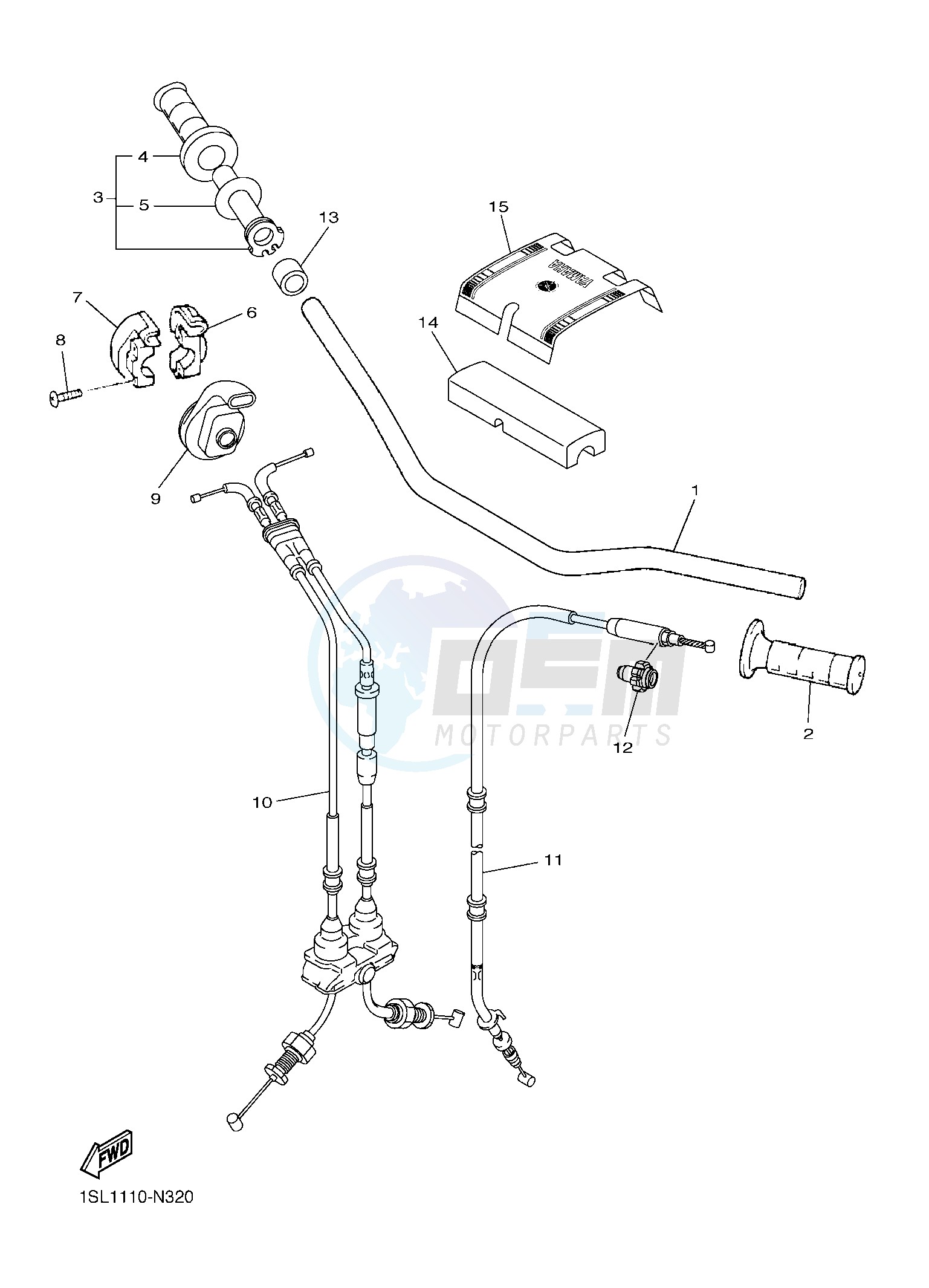 STEERING HANDLE & CABLE image