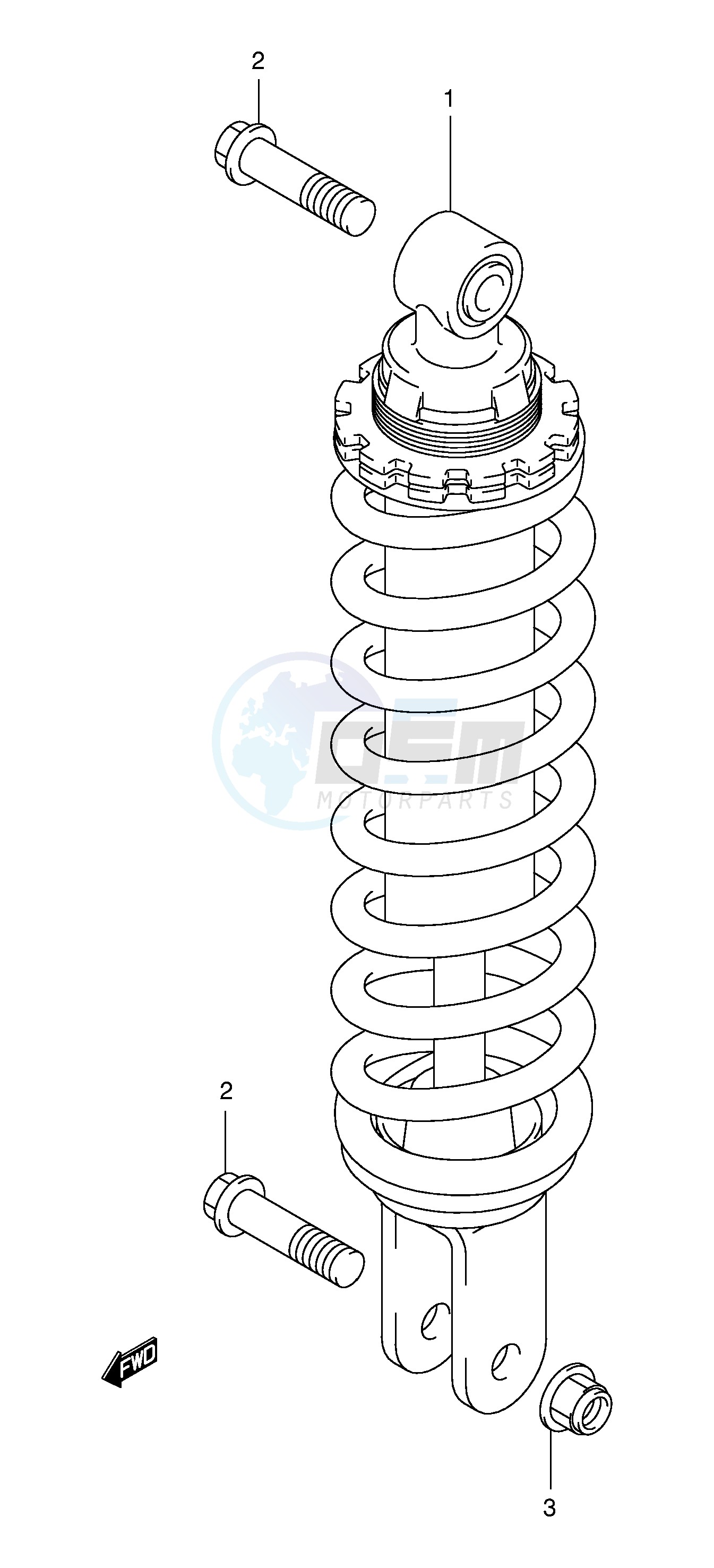 REAR SHOCK ABSORBER image