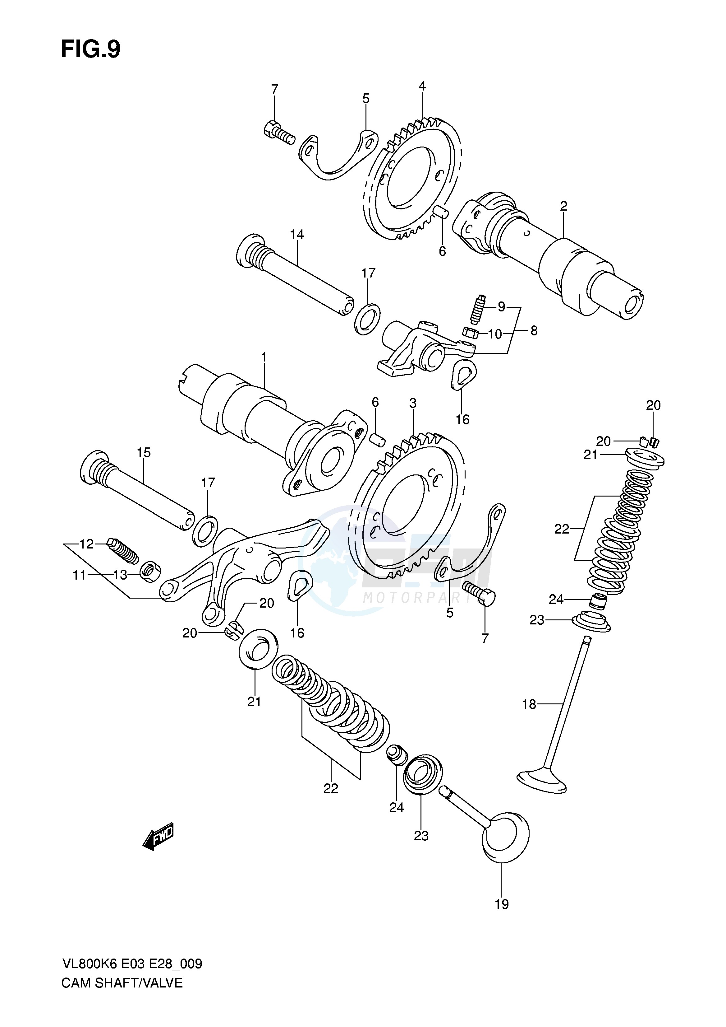 CAMSHAFT - VALVE image