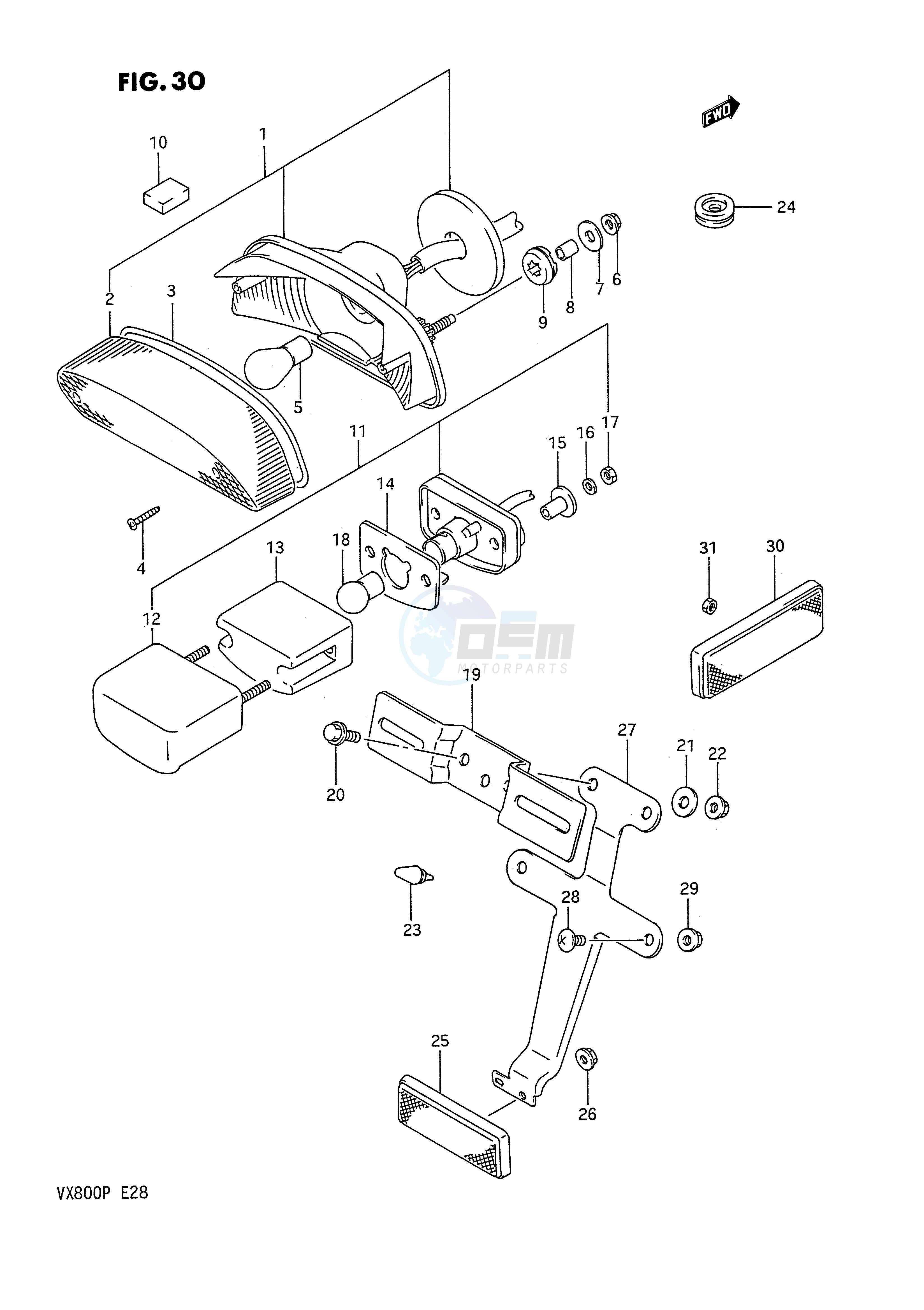 REAR COMBINATION LAMP image