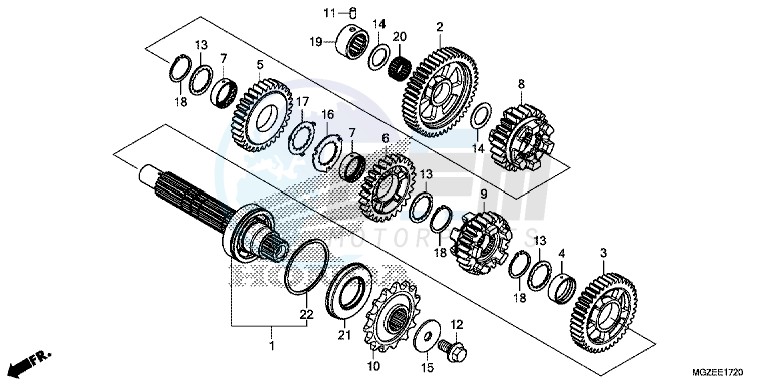 TRANSMISSION (COUNTERSHAFT) image