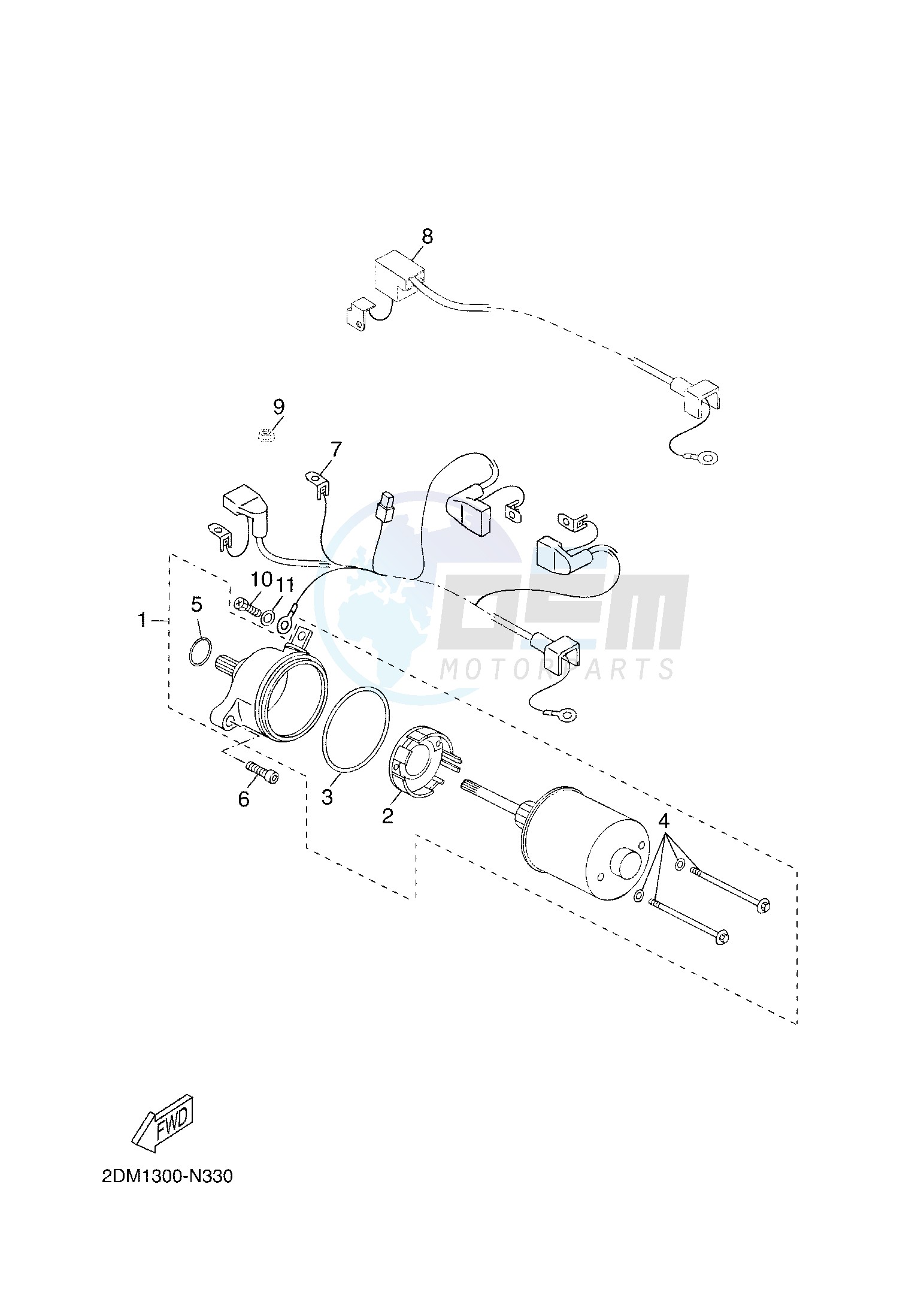 STARTING MOTOR image