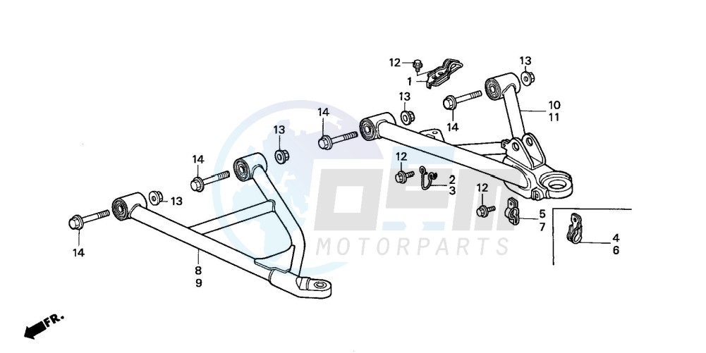 FRONT ARM (TRX300FW) blueprint