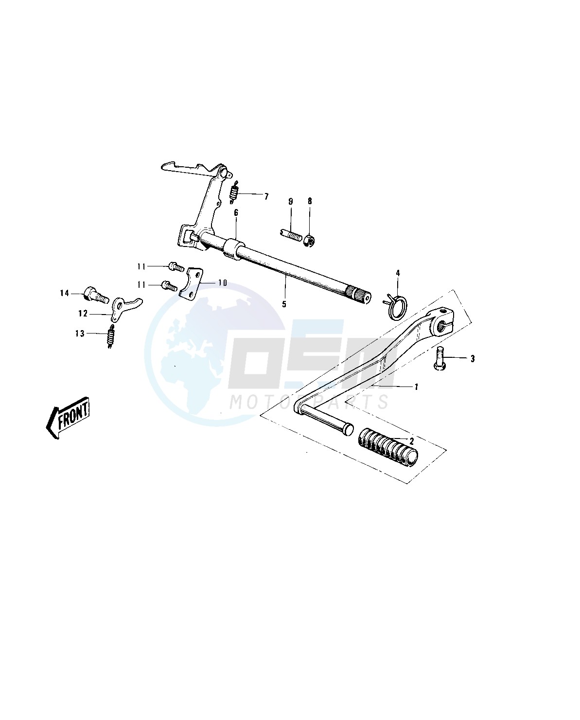 GEAR CHANGE MECHANISM -- 74-75 MC1M_MC1M-A- - image