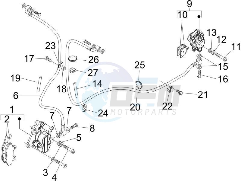 Brakes pipes - Calipers image