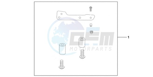 REAR SEAT BAG ATT KIT image