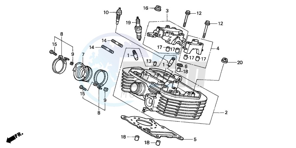 CYLINDER HEAD (REAR) image