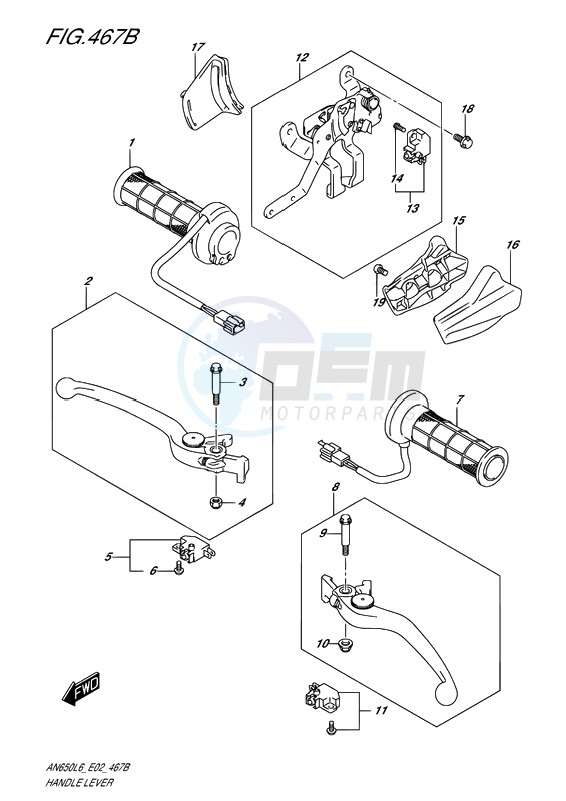 HANDLE LEVER image