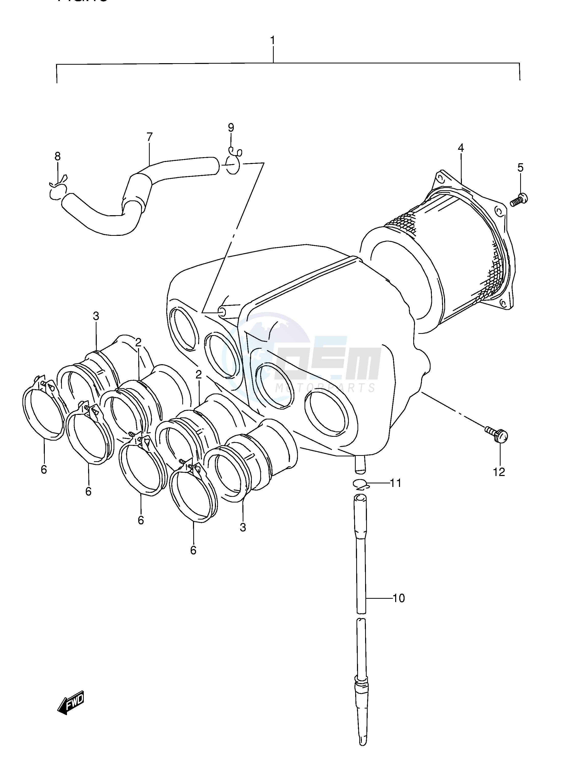 AIR CLEANER (SEE NOTE) blueprint