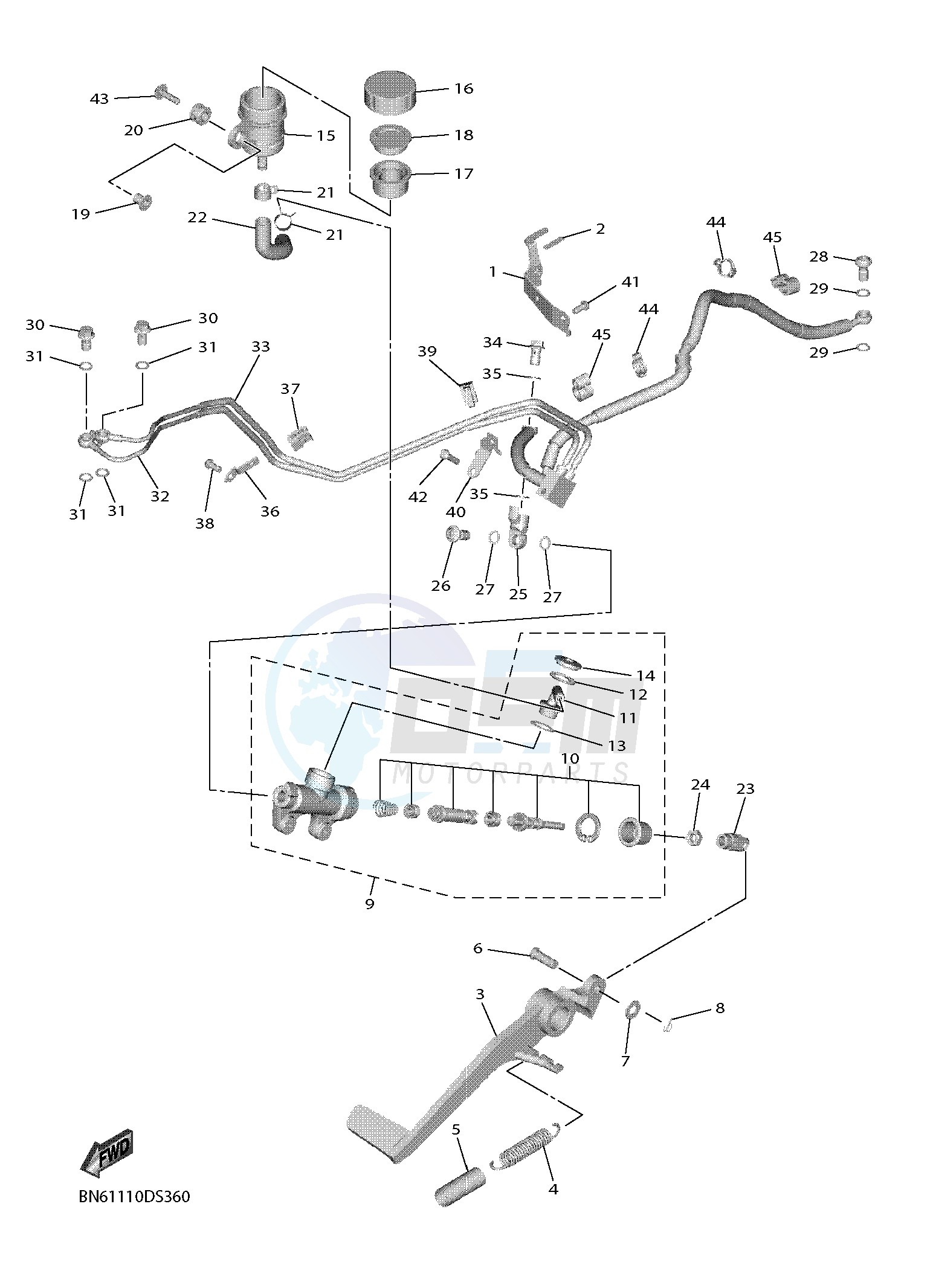 REAR MASTER CYLINDER image