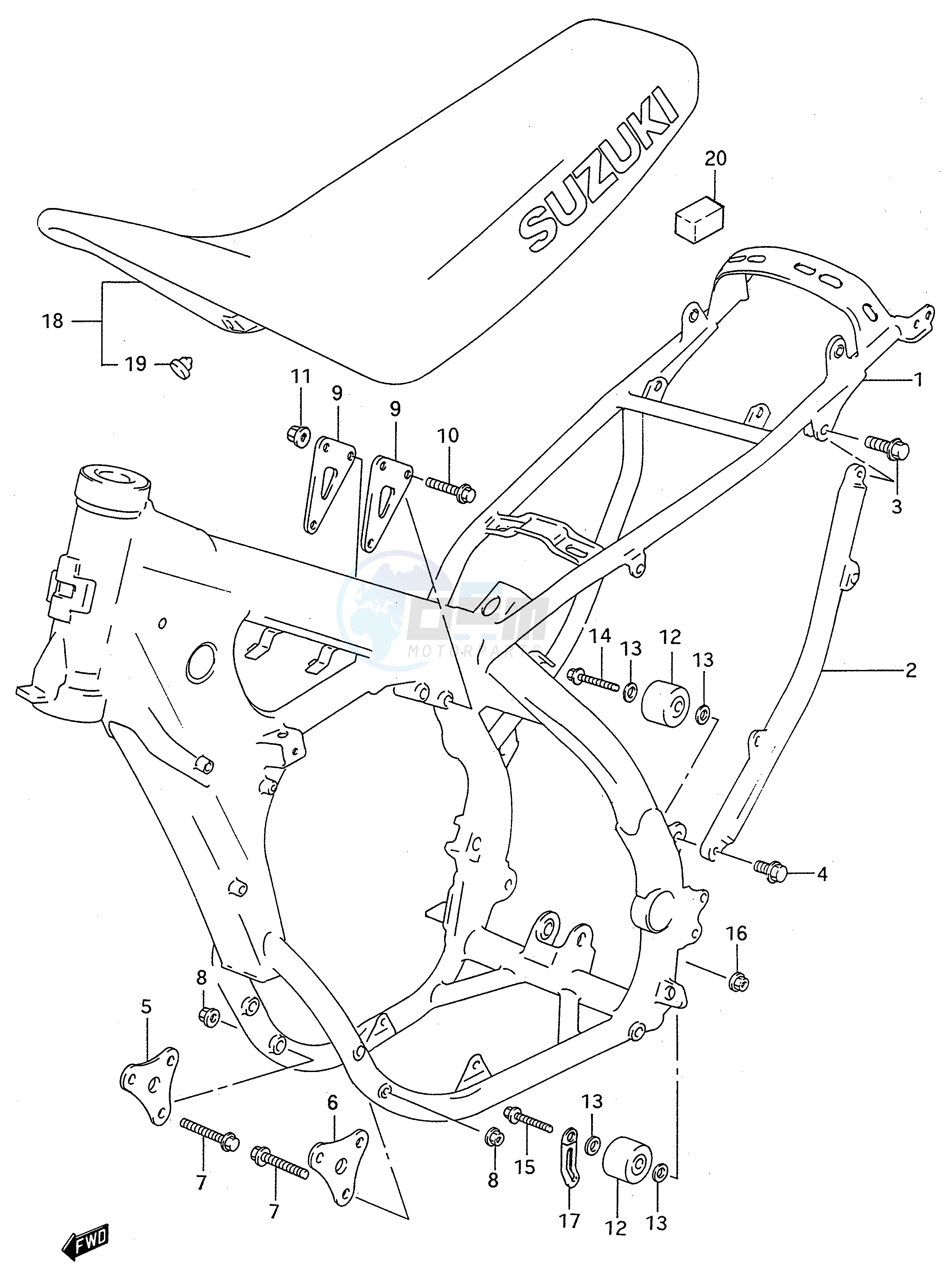 FRAME - SEAT (MODEL R S) image